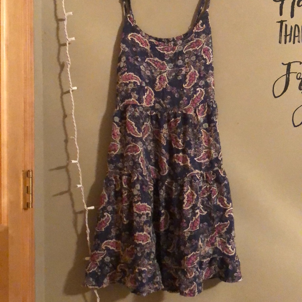 Blue Paisley Dress
